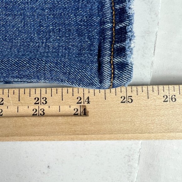 Abercrombie Fitch Jean Women 28x25* High Rise Ankle Straight Blue Denim Tag 29 S - Picture 12 of 16